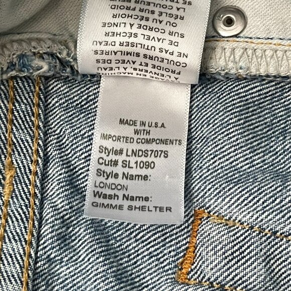 SLVRLAKE London Distressed Denim Jeans Wash Gimme Shelter Size 29 - Picture 9 of 12